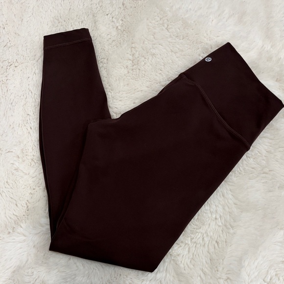Lululemon Dark Brown High-Waisted Leggings,Size 12. - Picture 11 of 17